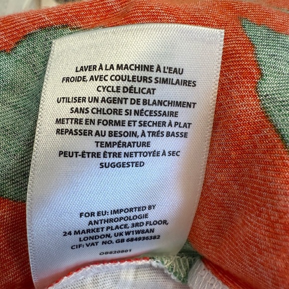 Anthropologie Akemi + Kin Floral Short Sleeve Blouse Top Size Medium - Picture 4 of 9